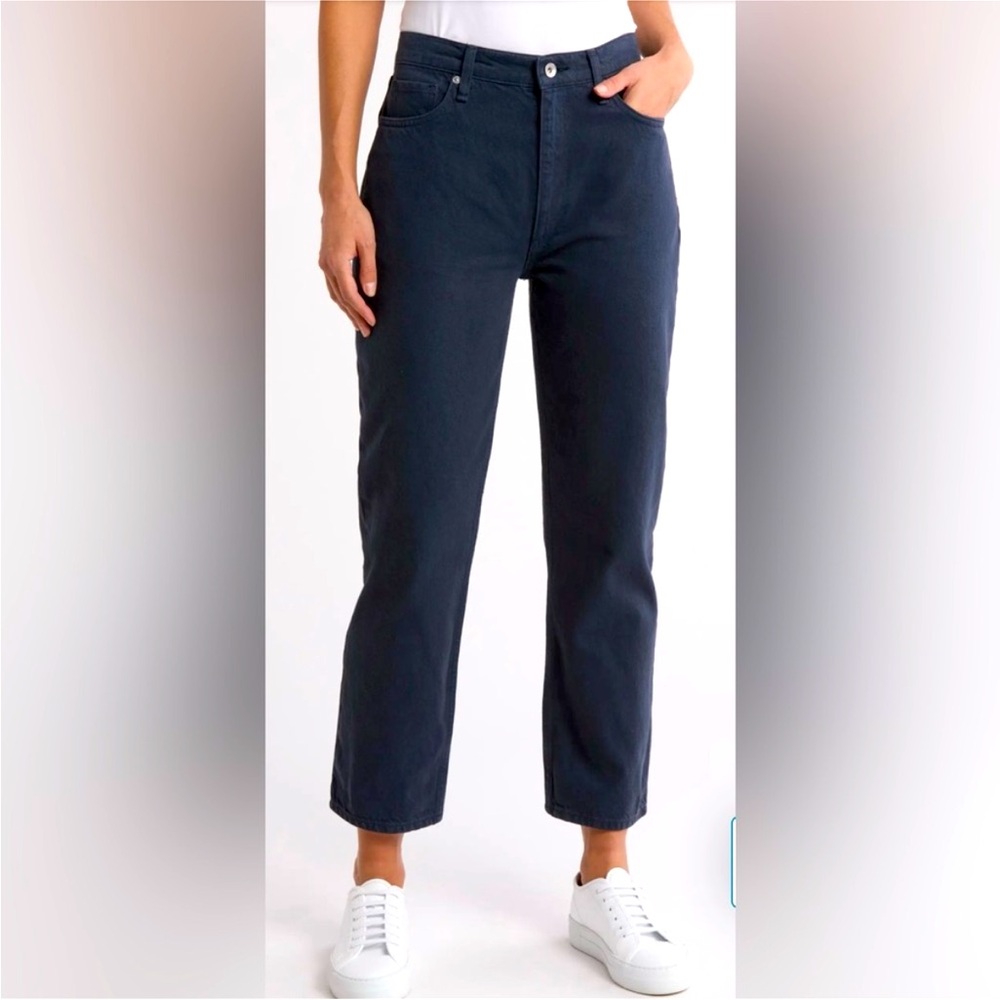 Rag & Bone The Wren High Rise Straight in Deep Sea